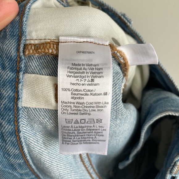 Madewell Low-Slung Straight Jeans - Light Wash - Size 24 - Picture 14 of 14